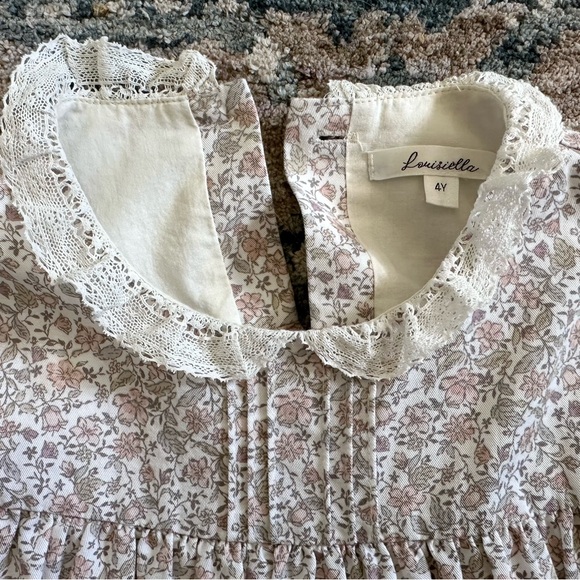 Louisiella Eliot Dress | Long Sleeve Floral Print Smocked Dress, Size 4Y - Picture 6 of 16